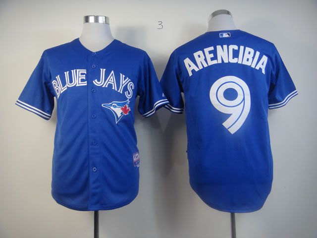 Men Toronto Blue Jays #9 Arencibia Blue MLB Jerseys->toronto blue jays->MLB Jersey